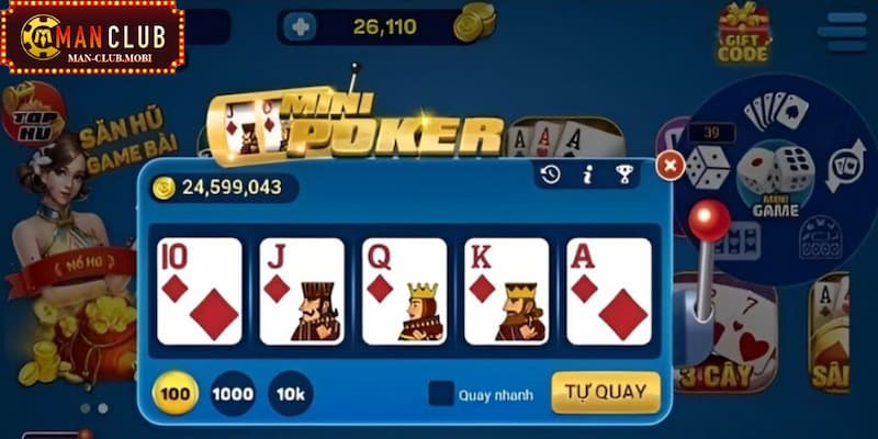 Tổng hợp thông tin chính giới thiệu game mini poker tại Manclub