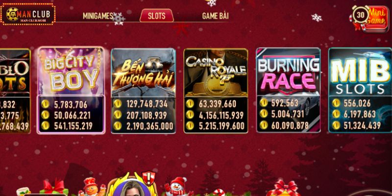 Chuyên mục game slot là sảnh cược ăn khách tại Manclub